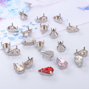 <span class=keywords><strong>Prix</strong></span> de gros Pierres de cristal K9 multicolores Cristaux à coudre pour robe de mariée Chaussures Sacs - Product Image 5