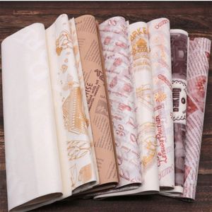 Papel encerado antigrasa para delicateses, papel para envolver sándwiches, papel impreso para hamburguesas con impresión a cuatro colores y recubrimiento de PE - Product Image 6