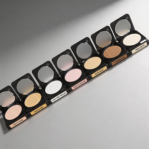 Cipria Compatta Professionale Minerale Impermeabile Effetto Opaco per il Viso, Controllo Olio, Minimizzatore di Pori, Trucco Bronzante - Product Image 3