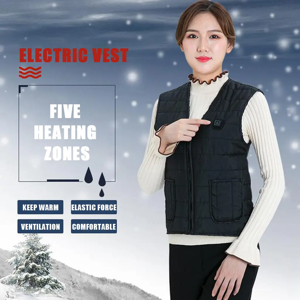 New Product Winter USB Connector heated Vest Men Women Outdoor warming heated Jacket high quality lightweight jacket