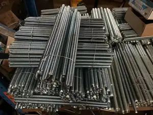 Precio directo de fábrica zinc 1m 3M varilla roscada de alta resistencia fabricantes duraderos M6 M10 barra roscada