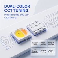 Puce LED SMD 5050 LED blanche à double température de couleur pour l'éclairage intérieur automobile, l'électronique, l'éclairage décoratif et les modules