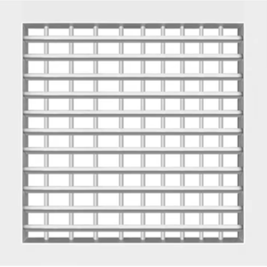 Sortie de <span class=keywords><strong>ventilation</strong></span> à persienne double couche personnalisée de vente chaude Design carré moderne avec volume et direction d'air réglables - Product Image 1