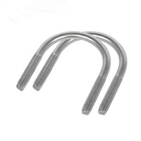 Boulons en U métriques en acier inoxydable DIN 3570 M10-M24 avec 2 écrous, collier de serrage en U robuste pour tuyaux, support de selle pour remplacement/réparation