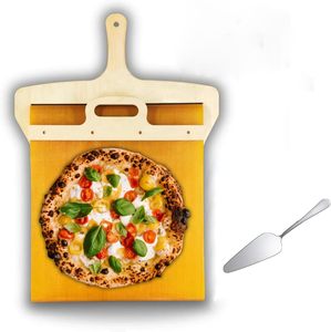Gran oferta antiadherente <span class=keywords><strong>Pizza</strong></span> Turning Peel Easy Sliding <span class=keywords><strong>Pizza</strong></span> Board giratorio deslizante <span class=keywords><strong>Pizza</strong></span> Peel <span class=keywords><strong>pala</strong></span> con mango para Cocina - Product Image 1