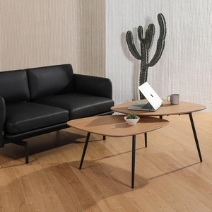 Mesa de centro de lujo ligero superventas transfronteriza, mesa de centro de panel, mesa de centro en forma de abanico para sala de estar y comedor - Product Image 3