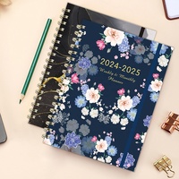 2024 2025 cahier de journal intime d'impression personnalisée couverture de couleur de taille personnalisée reliure à spirale auto-soin planificateur hebdomadaire quotidien