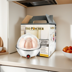 Cuiseur à œufs multifonction domestique avec arrêt automatique, mini-cuiseur vapeur pour 7, 14 ou 21 œufs, couvercle transparent, plateau en plastique, idéal pour l'exportation - Product Image 1