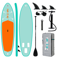 Nouvelle arrivée UE : Planche à pagaie gonflable rouge 320 cm certifiée CE, 3 ailerons, extra large, capacité de charge de 190 kg, pour usage familial
