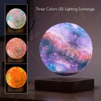 Lámpara Lunar Flotante Creativa, Lámpara Levitante con Forma de Luna, Regalo Único para San Valentín o Navidad, Decoración para Mesa del Hogar