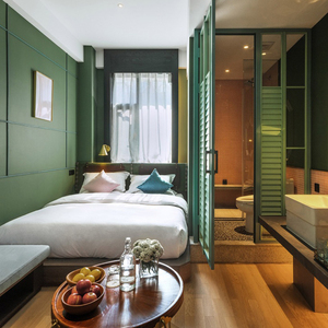 High End Hotel Room Decoration Furniture Wooden <b>Single</b> <b>Bed</b> Metal Frame Suite For Luxury Boutique Hospitality Space - Product Image 5