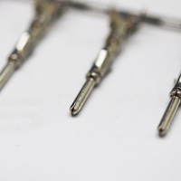 Terminales Redondos Macho de Alta Calidad de 1.60mm, Conector de Crimpado a Tope, Bloque de Terminales para Arnés de Cables, Terminal para Conector Automotriz
