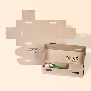Custom Packaging Corrugated Cardboard Shipping Digital Printing <strong>Flower</strong> <strong>Boxes</strong> for Bouquets - Product Image 1