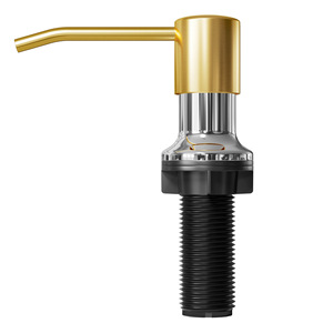 Stainless Steel Soap Dispenser 350ml Manual Deck Mounted Kitchen Sink Accessory Minimalist Design - Product Image 2