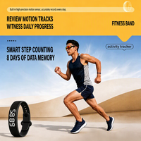 Bracelet de sport étanche avec écran LED, surveillance du sommeil, compte à rebours et alarme pour le fitness
