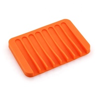 Jaboneras New Item Non-slip Silicone Linh Hoạt Xà Phòng Món Ăn Chủ Tấm Phòng Tắm Silicone Xà Phòng Chủ Cho Vòi Hoa Sen