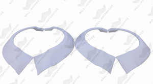 Vente chaude, kit carrosserie de haute qualité, élargisseurs d'ailes en ABS, jupes latérales larges noires pour Mustang 18-22 GT3 - Product Image 2