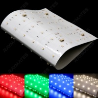 Panneau lumineux LED matriciel RGBW flexible et découpable, grand format, rétroéclairé, couleur intégrale, pour affichage publicitaire commercial et centres commerciaux