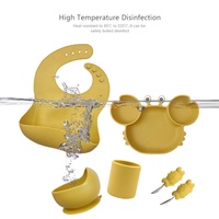 Plaque d'aspiration en silicone pour sevrage des bébés Plaque divisée en silicone de qualité alimentaire Vaisselle antidérapante