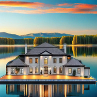 Maisons préfabriquées de luxe entièrement meublées avec 3 chambres