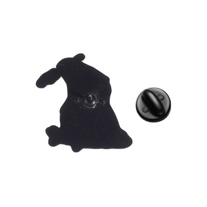 Leuke zwarte kraai emaille pin bloemenkrans raaf broche revers badge mode-sieraden cadeau voor vrienden - Product Image 5