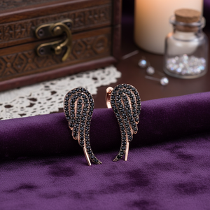 Pendientes de diseño de ala de Ángel turco hechos a mano para mujer, Plata de Ley 925, joyería para mujer - Product Image 3