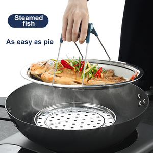 Assiette Ronde Décorative Écologique en Acier Inoxydable 201, Style Américain, <span class=keywords><strong>Vaisselle</strong></span> Coréenne avec Logo Personnalisé - Product Image 3