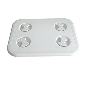 Tapa de escotilla rectangular de plástico con manijas giratorias para reemplazo y reparación de herrajes marinos de embarcaciones - Product Image 3