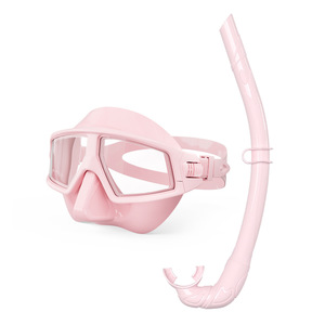 Ensemble masque et tuba de plongée en plastique anti-buée, ajustement standard, équipement de natation et de plongée pour adulte - Product Image 1