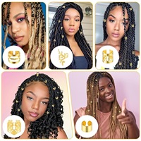 80 styles de boucles de cheveux DIY en métal pour tresses hip-hop, accessoires pour perruques africaines, marque BINQING, pour fêtes et mariages