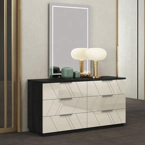 NOVA 2110JAA007 Ensembles de <span class=keywords><strong>chambre</strong></span> à coucher King Size modernes et brillants meubles pour adultes en MDF tête de lit <span class=keywords><strong>d</strong></span>'hôtel lit Queen Size - Product Image 5