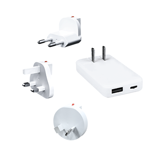 Adaptador de Corriente de Viaje GaN de 65W, Carga Rápida, Tamaño Compacto - Product Image 1