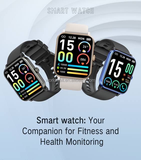 New Arrival Health Smart Watch for Men Women AI Voice Assistant Answering Phone Calls IP68 Waterproof Multi-Sports Modes