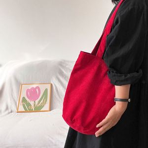 Sacs fourre-tout en velours côtelé et toile, sacs à bandoulière en velours côtelé, sacs fourre-tout jaunes en velours côtelé, style mode - Product Image 3