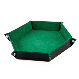 Caja de Almacenamiento de Dados Redonda de Cuero PU Ecológico Personalizable con Diseño a Medida para Accesorios de Juegos TCG (Tema de Moda) Venta al por Mayor - Product Image 1