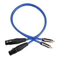 Câble OEM ODM 2 RCA mâle vers double jack TS mono 1/4 pouce, gris anthracite, gaine PVC, pour karaoké, DJ, système PA, scène