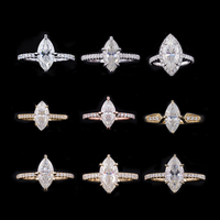 Starsgem Beyaz Mozan 3*6mm-7*14mm Markiz Kesim Taş DEF VVS Gevşek Mozanit