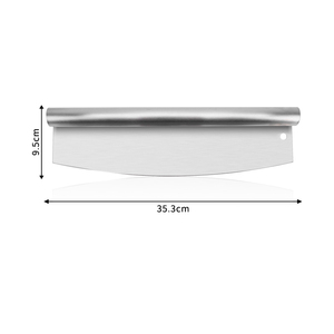 Coltello per <span class=keywords><strong>Pizza</strong></span> in Acciaio Inox con Lama Affilata 14 Pollici Utensile per <span class=keywords><strong>Pizza</strong></span> con Copertura Protettiva in PP per Cottura - Product Image 2