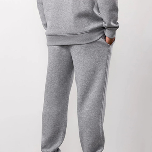HMA SPORTS APPAREL Survêtement Homme Hiver à Capuche Décontracté Respirant Séchage Rapide Polaire Taille Élastique Uni Écologique - Product Image 3