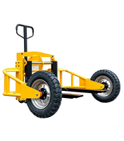 Transpalette manuel durable de 500kg 1000kg avec ressort hydraulique renforcé pour une utilisation au sol inégale