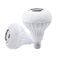 Ampoule LED intelligente à changement de couleur RGB, haut-parleur Bluetooth, musique, télécommande, décoration de chambre à coucher, salon, lampes, ampoule