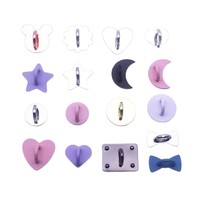 Porte-clés Cœur fait main, accessoires de bijoux DIY, pendentif étoile lune pour coque de téléphone portable