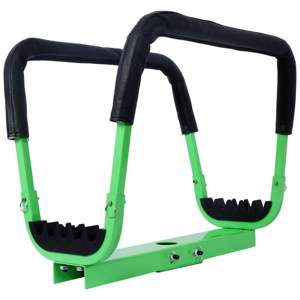 ที่แขวนประตูสีเขียว โลหะสแตนเลส แบบมีแผ่นรอง ติดตั้งบนประตู ชั้นเดียว ด้านหลังประตู บนผนัง สำหรับจัดเก็บของในบ้าน - Product Image 5