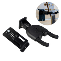 Supports de guitare pliables muraux réglables en gros du fabricant avec loquet à activation par gravité, supports durables en métal et plastique