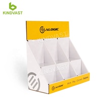 Boîte d'étagère de haute qualité carton ondulé papier emballage présentoir Pop Up expéditeur comptoir présentoir pour chargeurs de téléphone