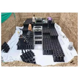 Caissons de stockage d'eau de pluie urbains <span class=keywords><strong>en</strong></span> PP à haute résistance de charge, 95 % de vide, pour toits, jardins extérieurs, terrains de golf, écoles, <span class=keywords><strong>en</strong></span> plastique - Product Image 2