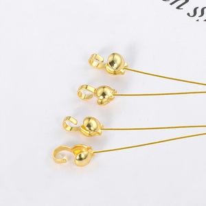 18K Gold Plated Copper 9-Shaped Single Sided Hook Clasp <b>Small</b> DIY Jewelry Findings For Bracelet <b>Necklace</b> Pendant - Product Image 2