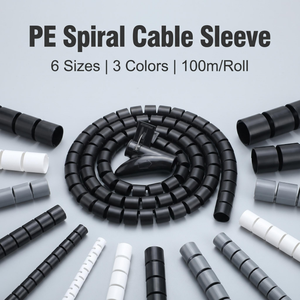 PE <b>Cable</b> Organizer 8mm-30mm <b>Cable</b> Sleeve Harness Hose Wound Tube Colorful Spiral Tube Wrap <b>Cable</b> for Computer Wire Manage - Product Image 3