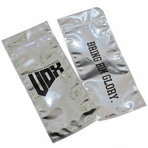 Bolsa de Mylar Plateada con Cierre Hermético de Tres Lados, Personalizada, a Prueba de Olores, para Empacar Artículos Pequeños - Product Image 1