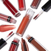 Ensemble de rouges à lèvres liquides mats, vegan, imperméables, minéraux, tendance, mignons, enrichis en vitamine C, pour femmes - 6 couleurs, hydratants, longue tenue